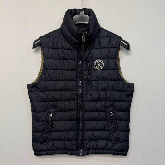 Abercrombie & Fitch Men Sleeveless Puffer Vest Jacket Size Small D037 -17 - Picture 1 of 16
